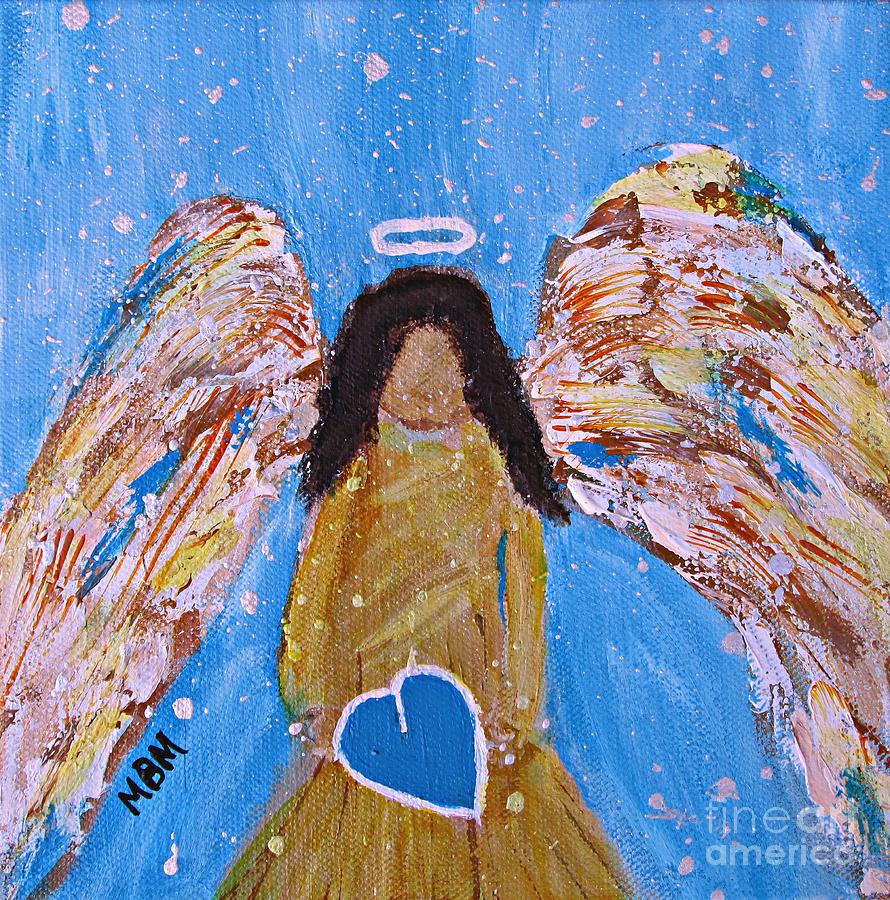 Guardian Angel Painting by Mary Mirabal