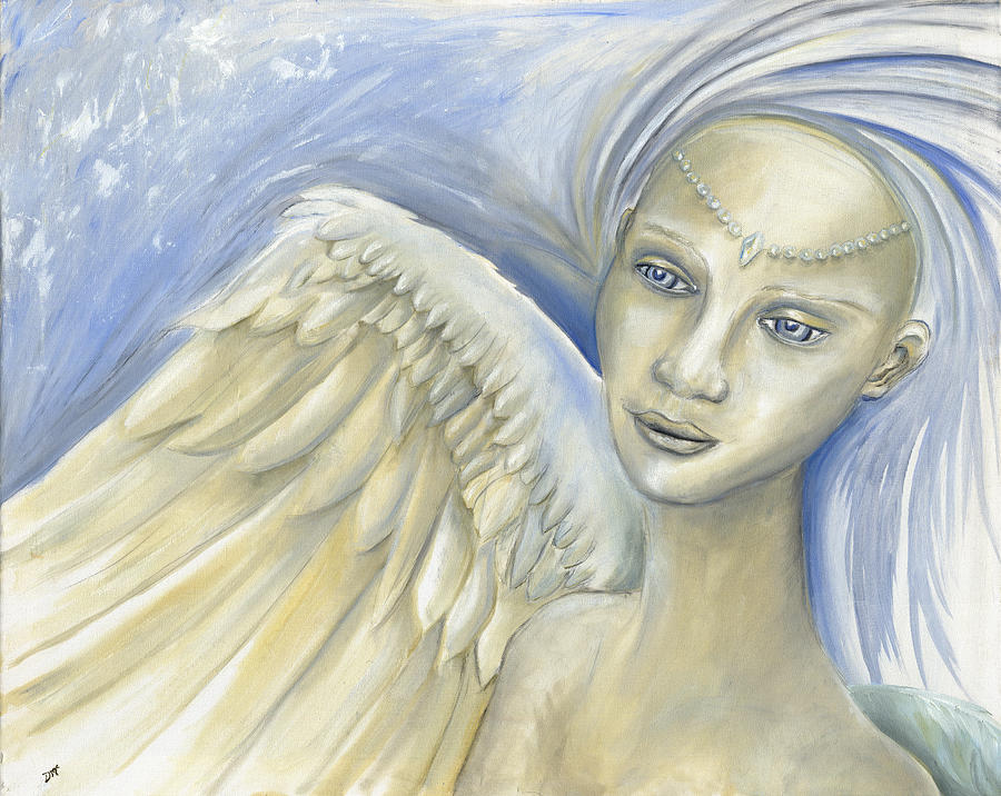 Guardian Angel or Angel of Cancer Painting by Deborah McCoy - Fine Art ...