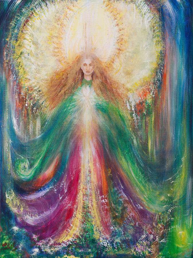 Guardian Angel Painting by Solveig Katrin