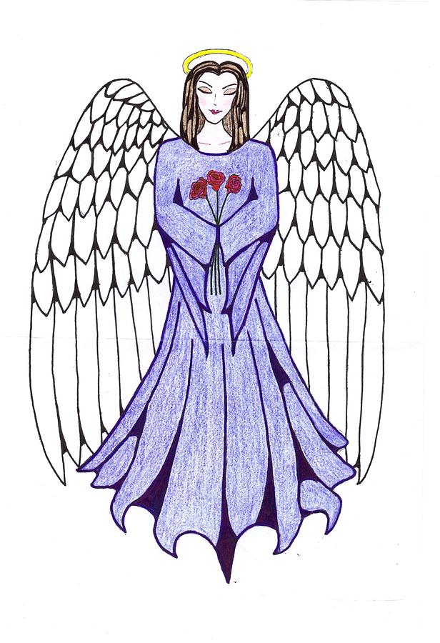 With heart isolated. guardian angel. mom. vector illustration. | CanStock