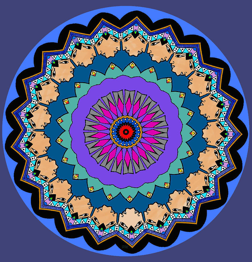Guardian Mandala 1 Digital Art by Phillip Mossbarger