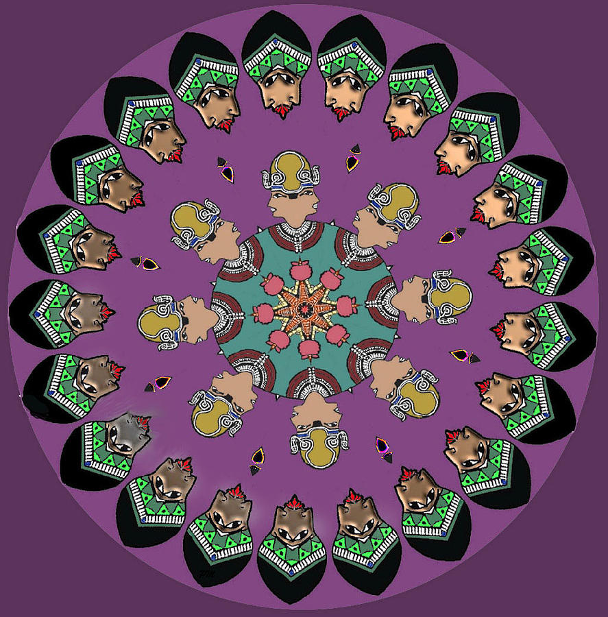 Guardian Mandala 2 Digital Art by Phillip Mossbarger