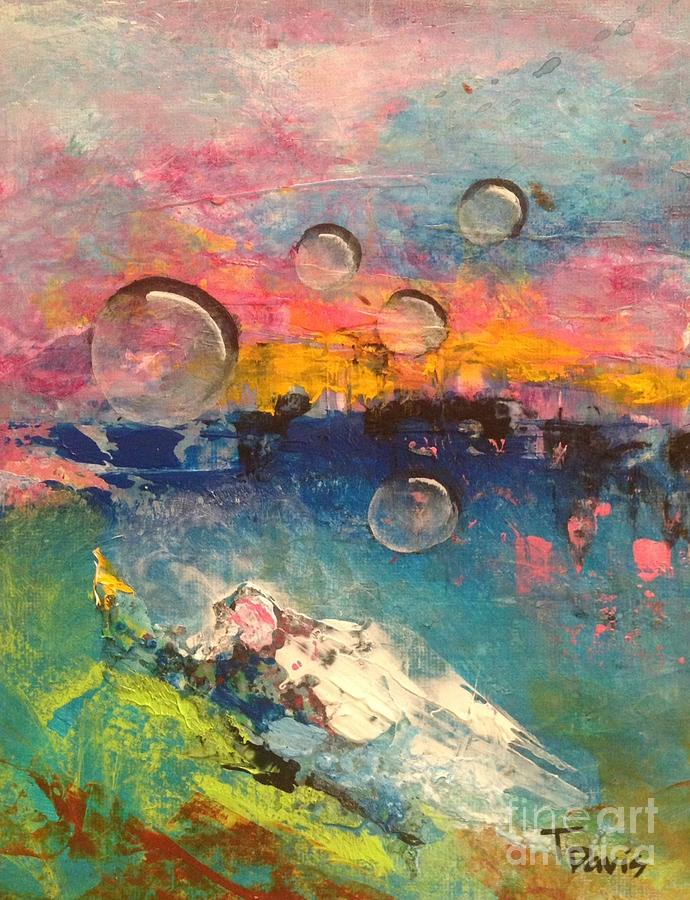 Bubbles Painting - Guardian of Dreams by Terri Davis Bubbles Painting - Guardian of Dreams by Terri Davis