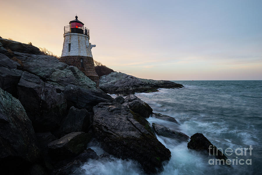Guardian of the East Passage - Lighthouse in Newport, Rhode Island Photograph by JG Coleman