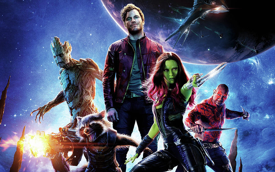 Guardians Of The Galaxy Digital Art - Guardians of the Galaxy by Maye Loeser