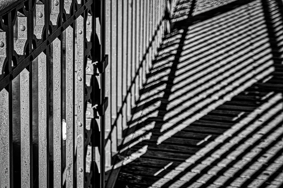 Guardrail Shadows Photograph by Stuart Litoff