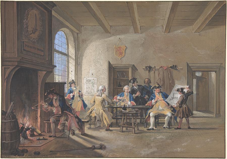 Guardroom Scene Painting by Cornelis Troost