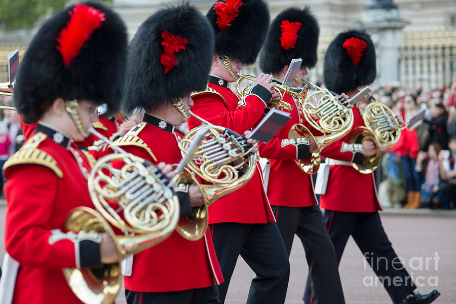 guards band at Buckingham palace Photograph by Andrew  Michael