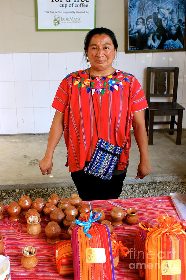 Guatemala Mayan Coffee Vendor Photograph by Alice Terrill