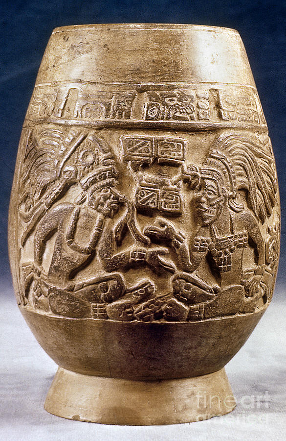 Guatemala: Mayan Vase Photograph by Granger