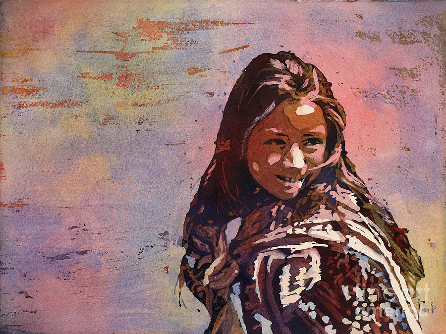 Guatemalan Girl Painting by Ryan Fox