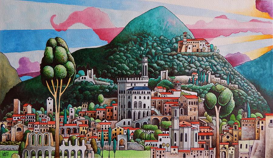 Gubbio Painting by Neal Winfield