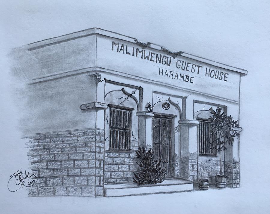 Guest House Drawing By Tony Clark