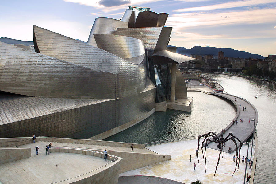 Architecture Photograph - Guggenheim Bilbao Museum by Rafa Rivas