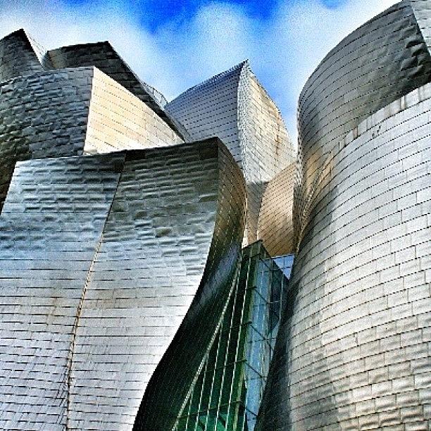 Architecture Photograph - #guggenheim #bilbao #spain #museum by Shelley Walsh