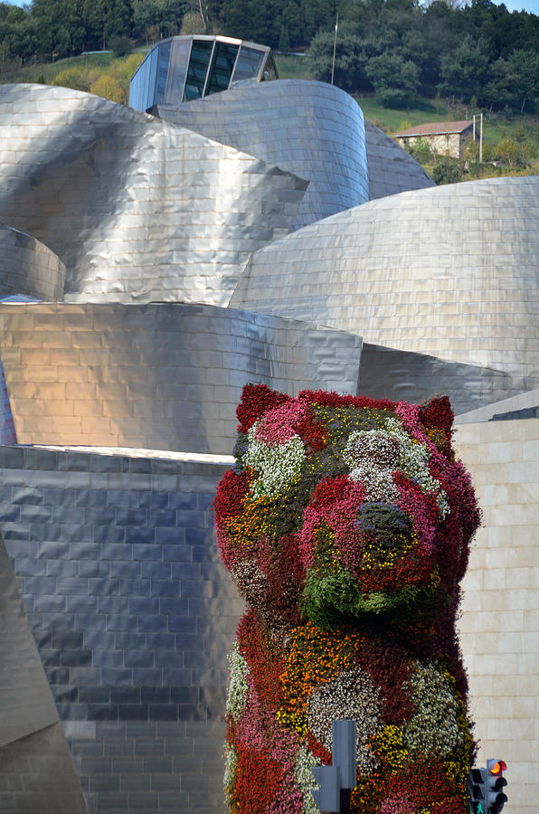 Flower Photograph - Guggenheim Museum Bilbao - 2 by RicardMN Photography