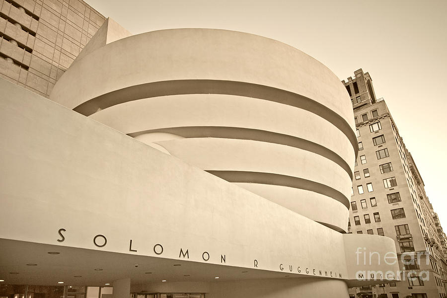 America Photograph - Guggenheim Museum by Juergen Held America Photograph - Guggenheim Museum by Juergen Held