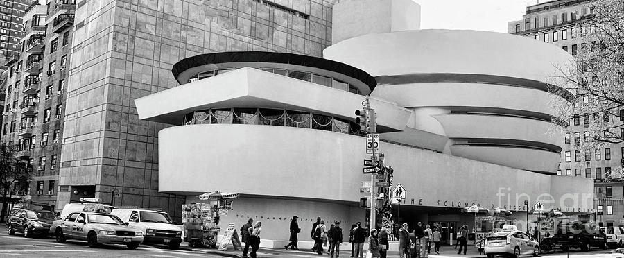 Guggenheim Museum NYC BW Photograph by Chuck Kuhn