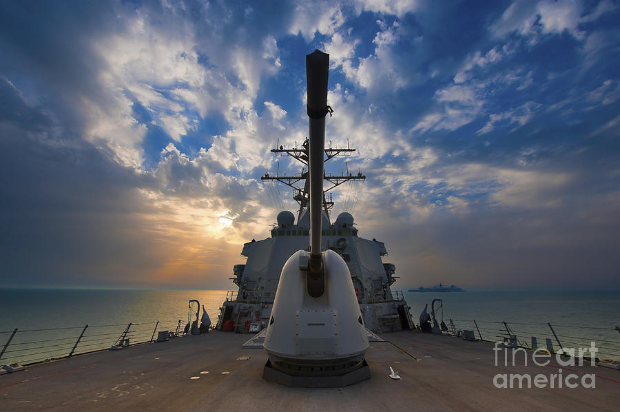 Guided-missile Destroyer Uss Higgins Photograph by Stocktrek Images