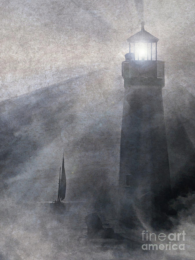 Guiding Light Distressed Photograph by Stephanie Laird
