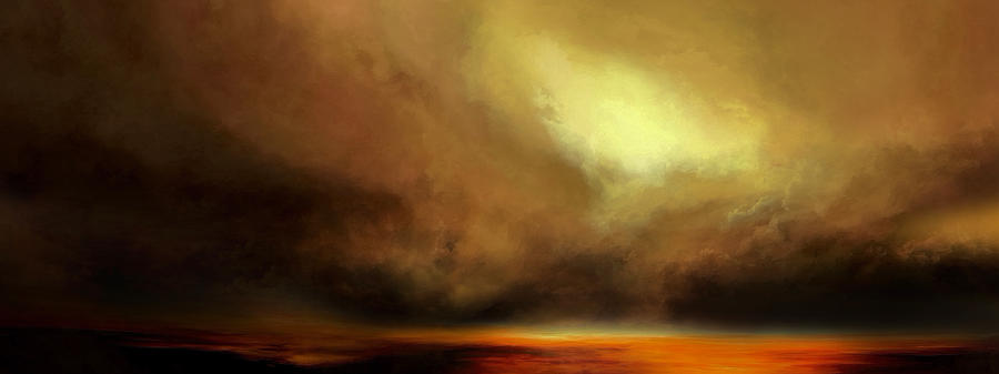 Abstract Painting - Guiding Light by Lonnie Christopher