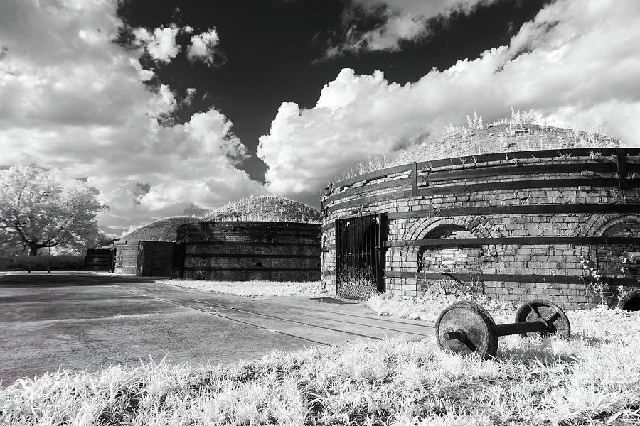 Guignard Kilns in Infrared Photograph by Charles Hite