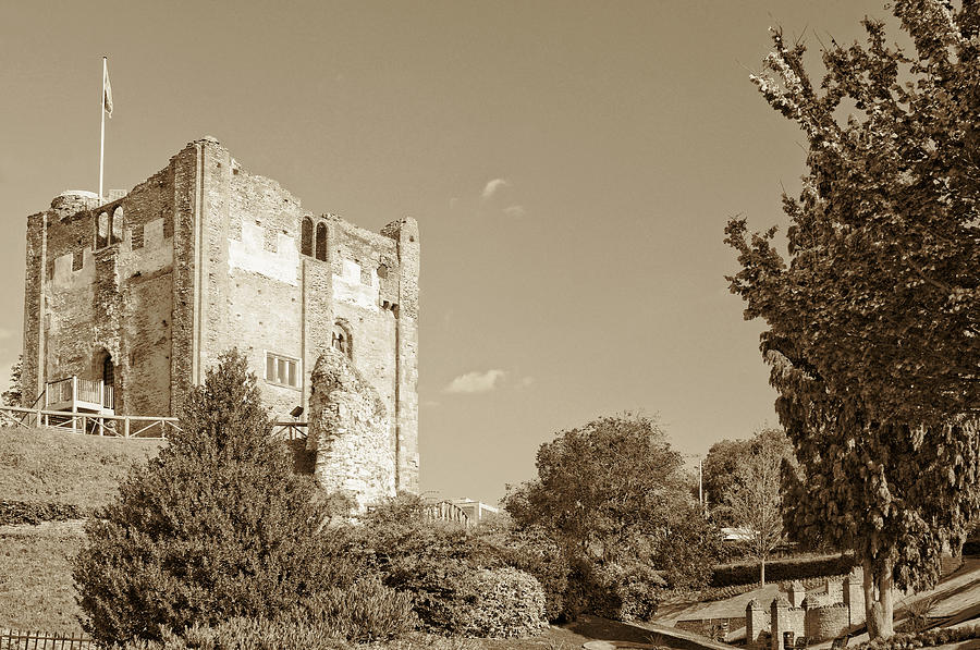 Guildford Castle - Sepia Photograph