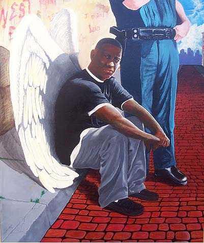 Acrylic Painting - Guilty by Association by William Burton Jr Acrylic Painting - Guilty by Association by William Burton Jr
