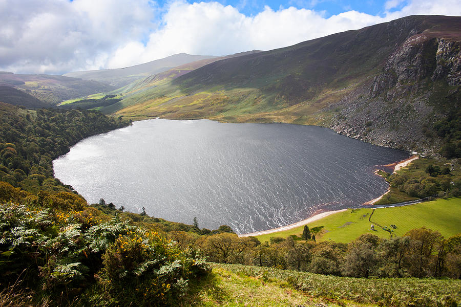 Mountain Photograph - Guinness Lake in Wicklow Mountains  Ireland by Semmick Photo