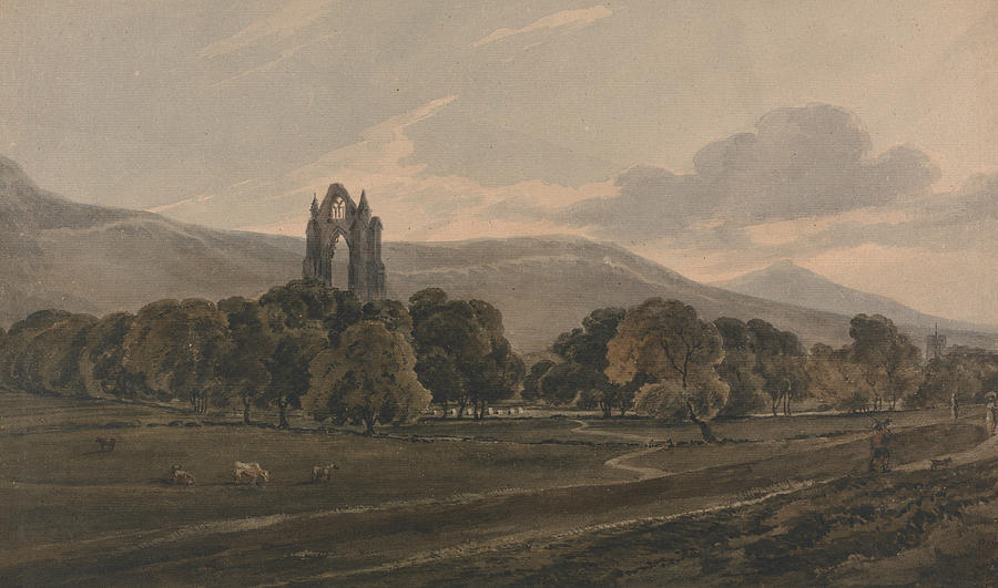 Guisborough Priory Painting by Thomas Girtin