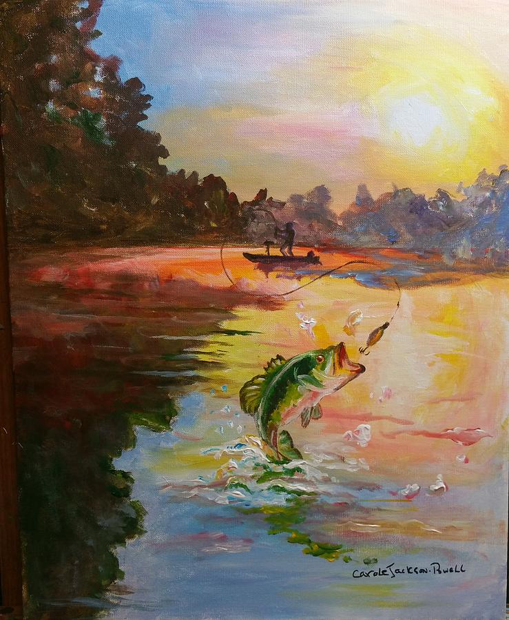 Landscape Painting - Guist Creek, Shelbyville, Ky. by Carole Powell