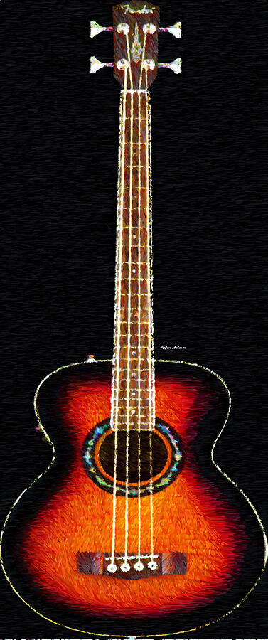 Guitar 0818 Digital Art by Rafael Salazar