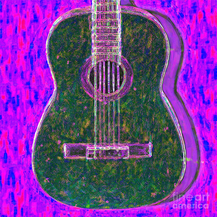 Guitar - 20130123v2 Photograph by Wingsdomain Art and Photography