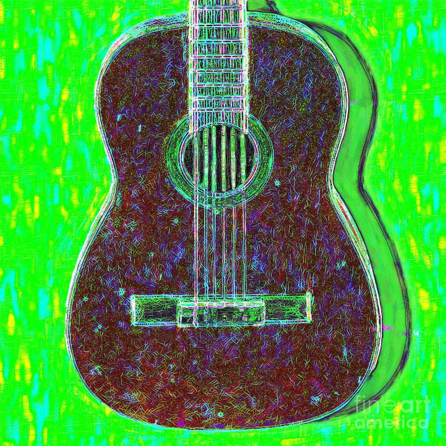 Guitar - 20130123v4 Photograph by Wingsdomain Art and Photography