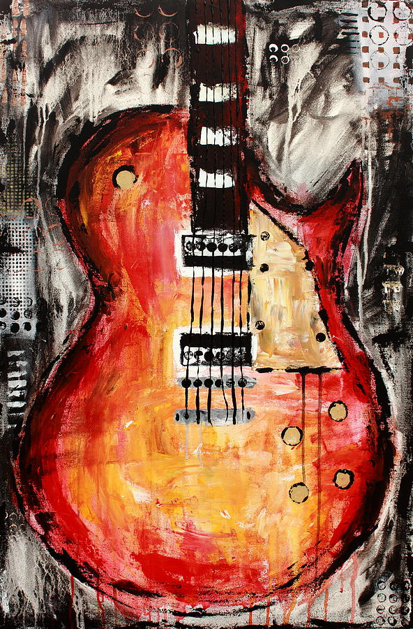 Guitar 7 Painting by Kayla Mallen - Fine Art America