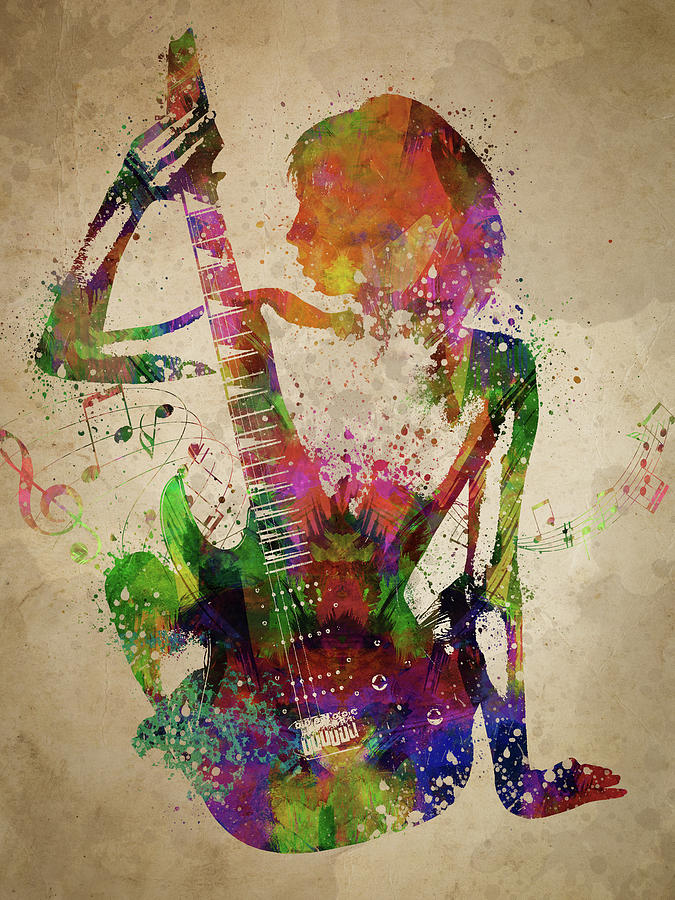 High school girl playing guitar - Stock Illustration [98639513] - PIXTA