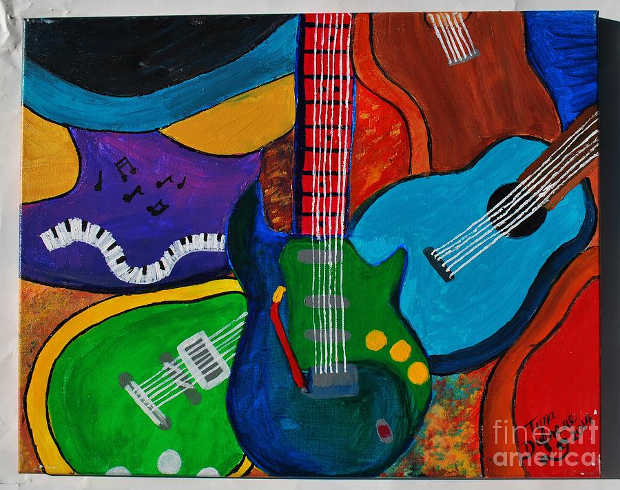 Guitar Heaven Painting by Tina Dufrene - Fine Art America