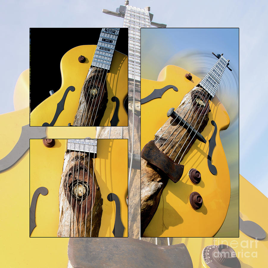 Guitar Picking Collage Photograph by Deborah Klubertanz