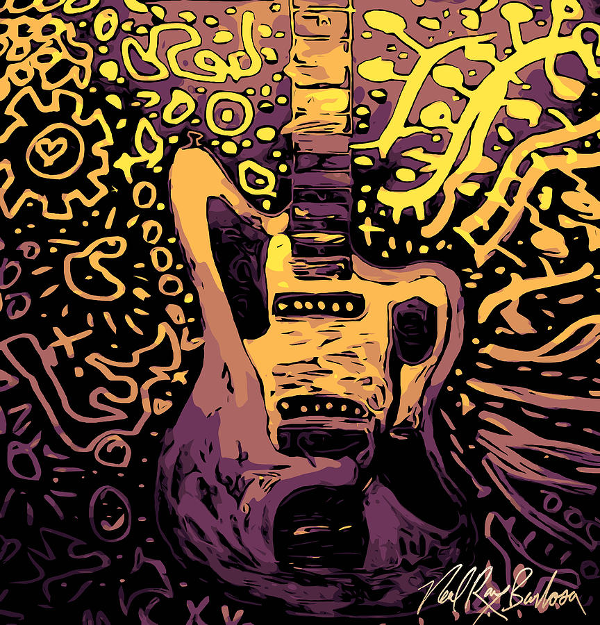 Guitar Slinger Digital Art by Neal Barbosa