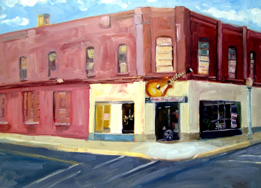 Guitar Store Painting by Deborah Cushman - Fine Art America