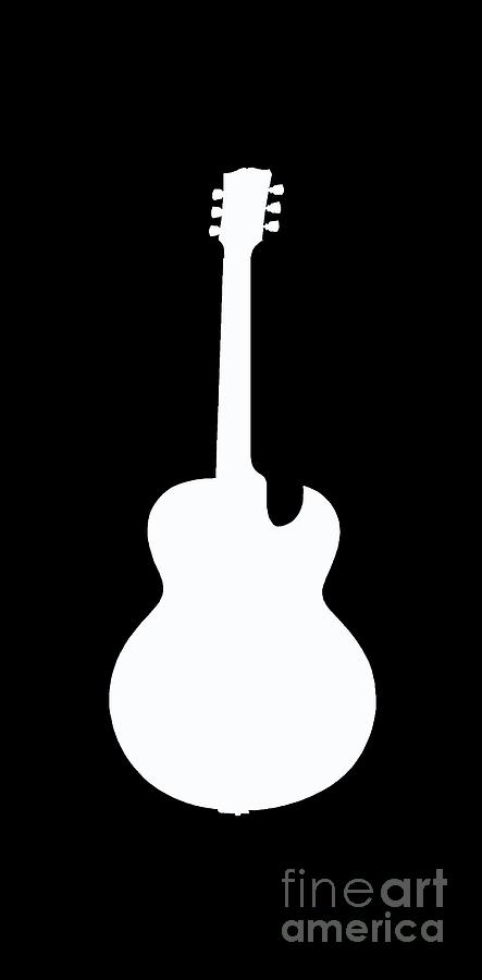 Music Digital Art - Guitar Tee by Edward Fielding