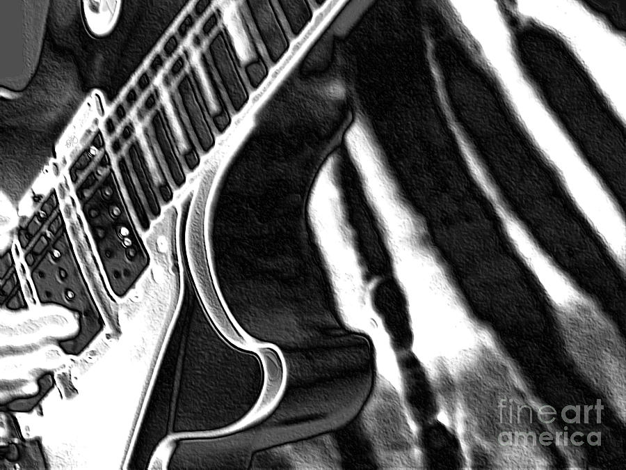 Guitar Zebra Photograph by Roxy Riou