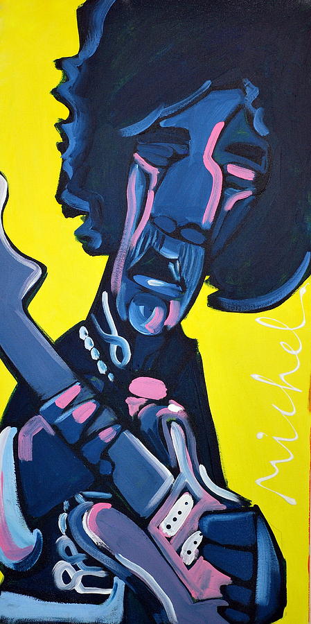 Music Photograph - Guitarist illustrated. by Oscar Williams