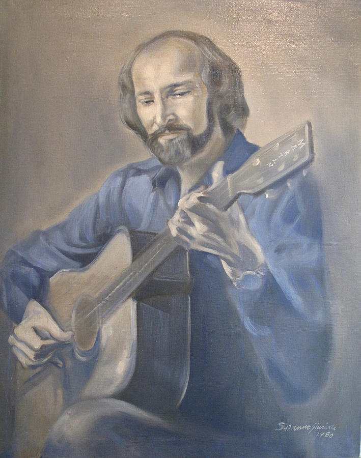 Guitarist  Painting by Suzanne Giuriati Cerny