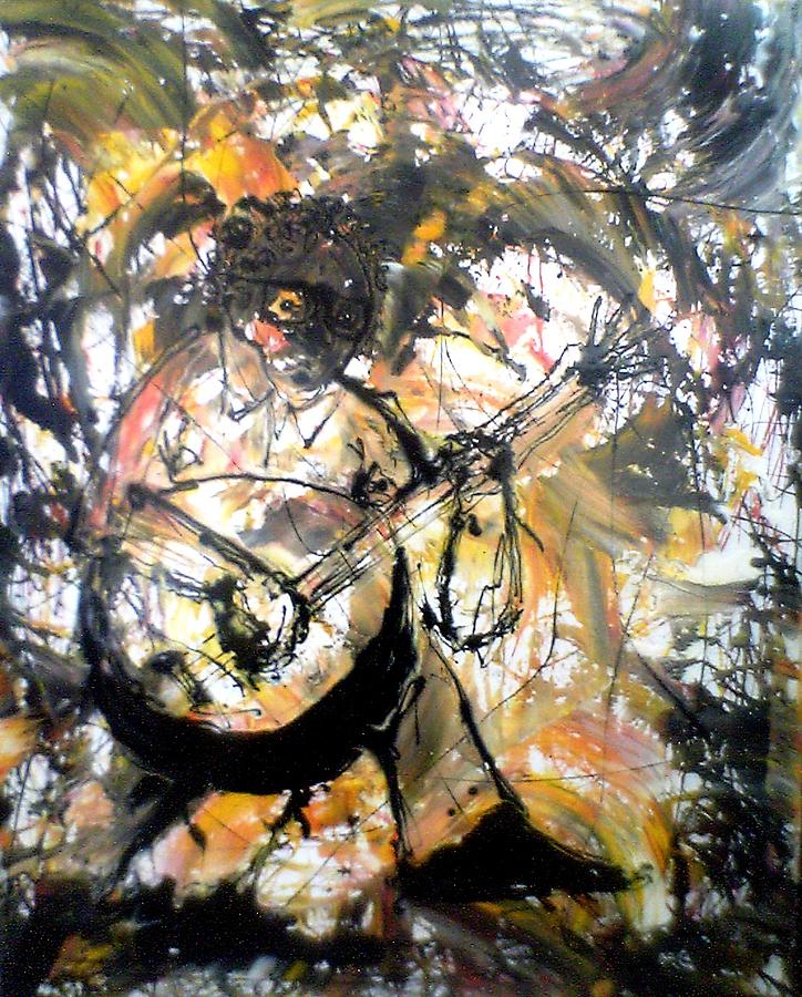 Guitarista Painting by Mario Fresco