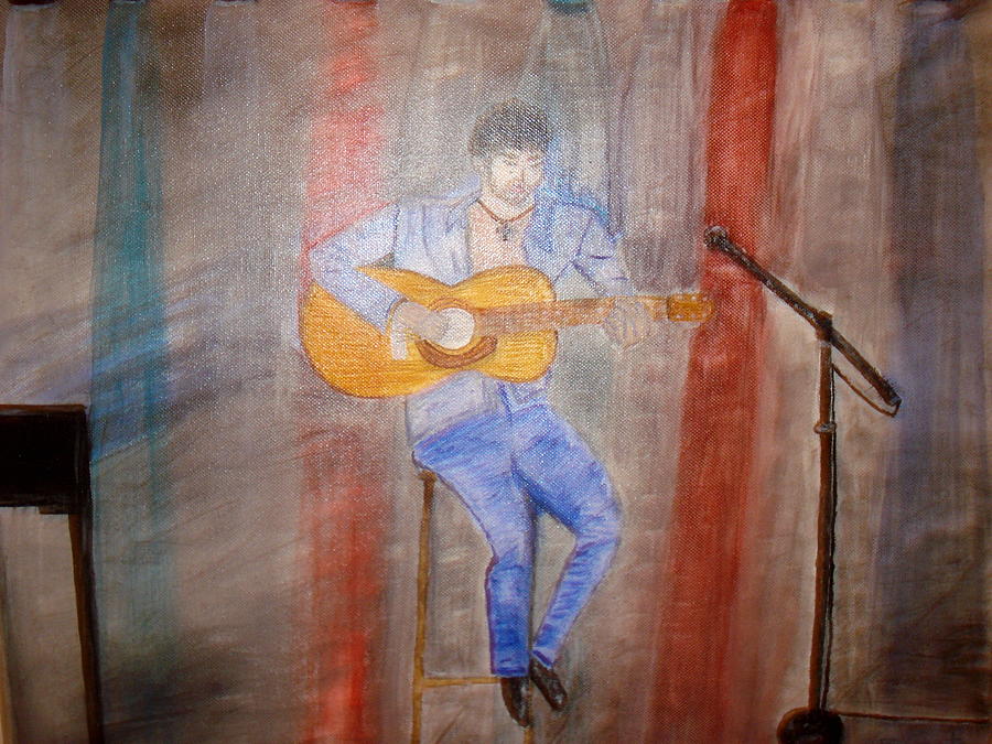 Guitarrist Painting by Felix Zapata
