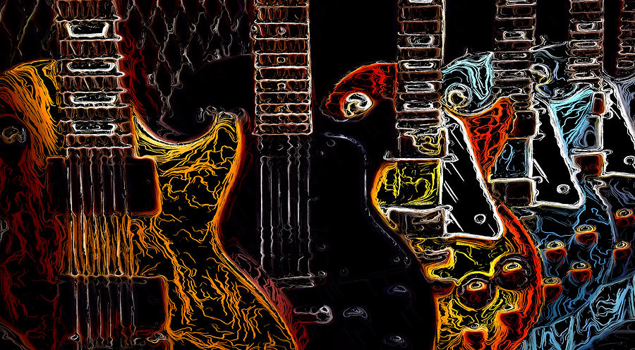 Guitars Electrified Photograph by Morgan Carter