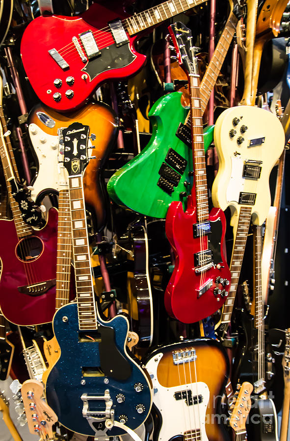 Guitars Photograph by Suzanne Luft