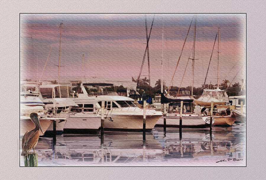Boat Painting - Gulf Coast dock by John Breen