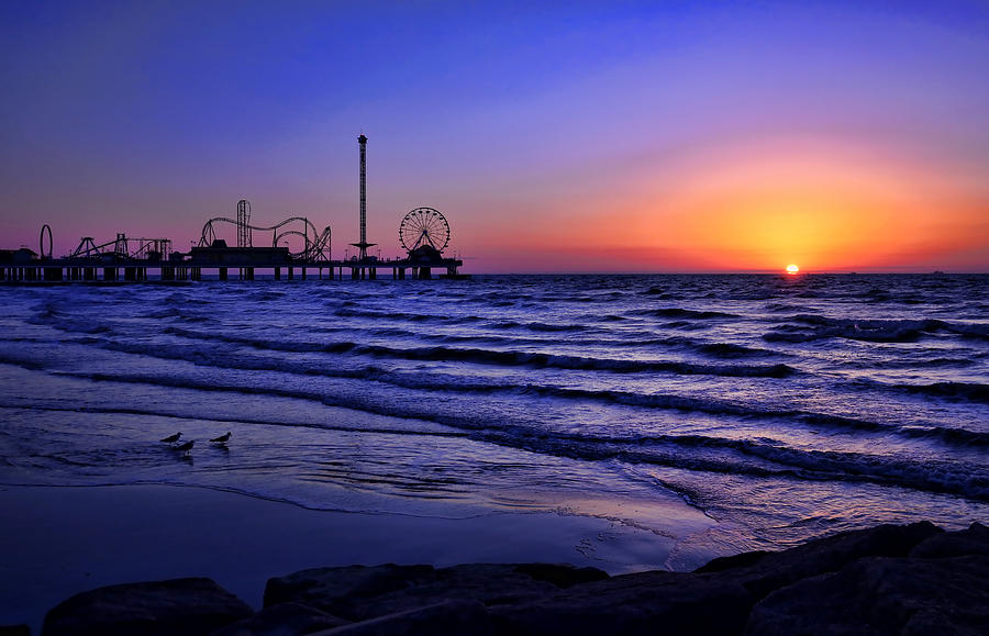 Sunset Photograph - Gulf Coast Sunrise by Judy Vincent